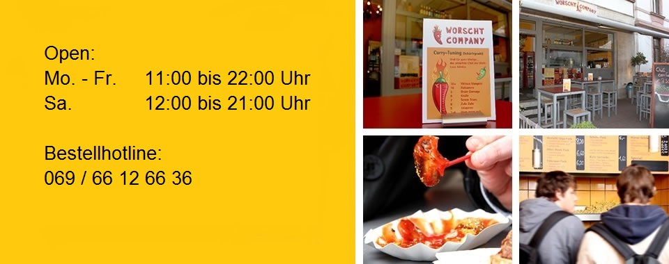 Stilvoll Worscht essen in frankfurt